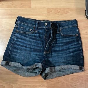 Hollister medium wash denim shorts